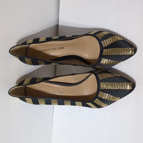 ANTONIO MELANI Vero Cuoio  heels shoes women 7.5 - Picture 2 of 12